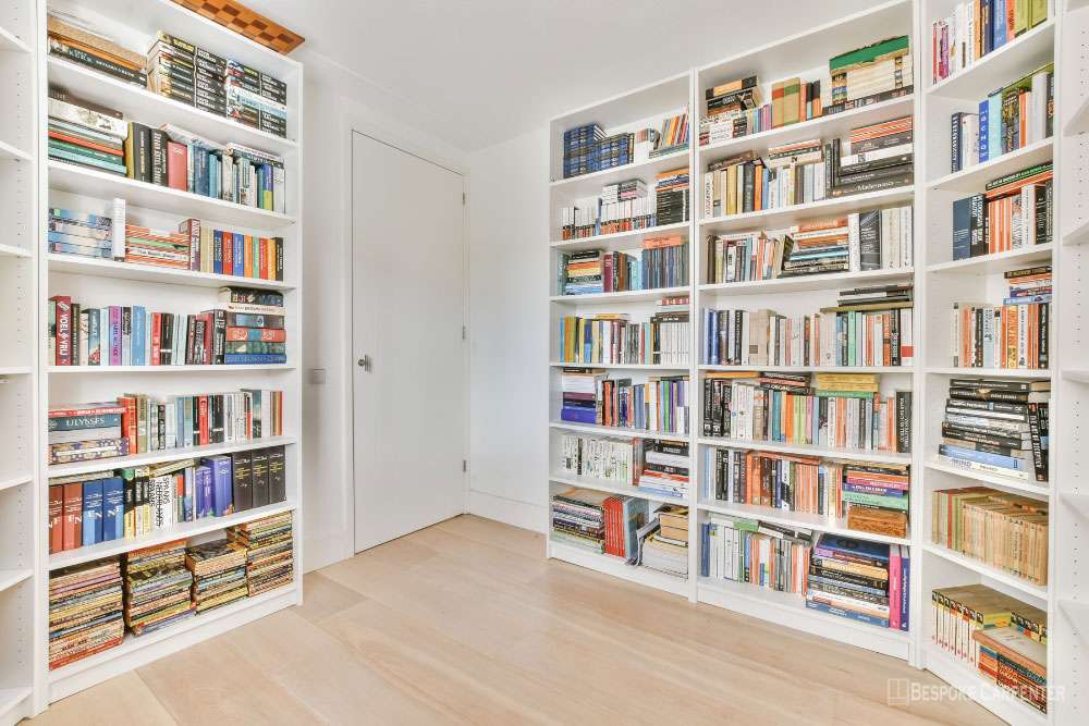 fitted bookshelves