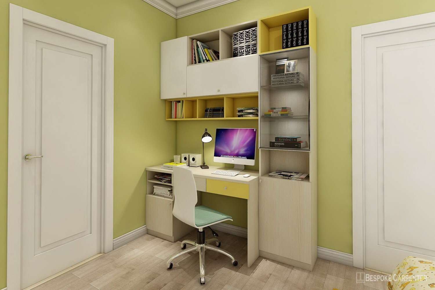 Built-in office room